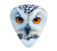 Snowy Owl Eyes Guitar Picks Set-Premium Abs Material,Various Thicknesses-Enhance Your Playing Experience