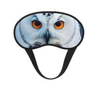 Snowy Owl Eyes Print Adults Kids Light Blocking Eye Cover for Travel Daily Use Nap Insomnia Camping