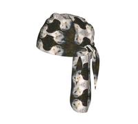 Snowy Owl Eyes Print Cycling Headwrap Under Helmet Skull Cap Sweat Wicking Quick Dry for Patriotic Event Gift