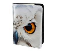 Snowy Owl Eyes print Passport Cover, Passport Holder Cover Wallet Passport Wallet Case for Cards and Documents