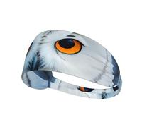 Snowy Owl Eyes Workout Sweatbands Adjustable Hairband For Basketball,Fitness Athletics Football, Yoga