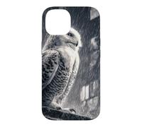 Snowy Owl In City Rain Urban Wildlife Bird Case for iPhone 14