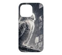 Snowy Owl In City Rain Urban Wildlife Bird Case for iPhone 14 Pro Max
