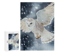 Snowy Owl in Flight Jigsaw Puzzle, 300 PCS, Indoor Activity for The Home, Classic Jigsaw Entertainment for The Home, for Family Fun