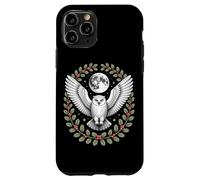 Snowy Owl Under Full Moon With Holly Winter Wreath Case for iPhone 11 Pro