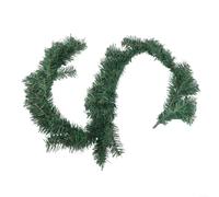 Snowy PVC Holiday Garland 5FT Indoor Outdoor Use(A-1.5M) | 6FT extra long coverage, white frosted finish, for durable PVC core, fits large doors, stair banisters