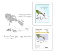 Snowy Smiles Cling Rubber Stamp Set from The House-Mouse Tree-mendous Christmas Collection
