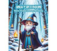 Snowy Spellbound: Winter Wizard Coloring Adventure | Magical Winter Fun for Kids