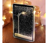 Snowy Street Lamp, Snow Night Light, Christmas Night Light, Snowy Night Street Light Night Light, Handmade DI-Y Snow Landscape Night Light, Craft Decoration Lamp for Bedroom