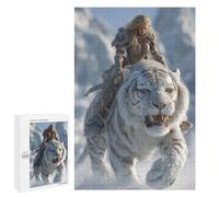 Snowy Tiger Adventure Puzzle 1000 Teile Schwer Puzzle Spielzeug Lernspiel Impossible Herausforderungsspielzeug Für Erwachsene Kinder 1000 PCS