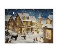 Adventskalender "Weihnachtsabend im Dorf": Papier-Adventskalender