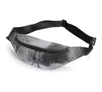Snowy Train Tracks Belt Bag, Multifunctional Sports Waist Pouch with Adjustable Strap, Lightweight Casual Waist Pack for Travel Running Cycling Daily Outdoor Activities