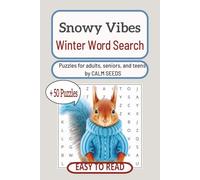 Snowy Vibes Winter Word Search Book: Word searches with easy-to-read print about season Winter, December, 6x9 inches,110 pages, 50+ puzzles, carefully ... design, perfect as a gift or to enjoy at home