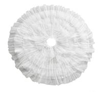 Snowy White Christmas Tree Skirt, 90CM Soft Material for a Cozy Holiday Atmosphere