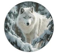 Snowy Winter Forest Scene 1000 Piece Jigsaw Puzzle for Adults Animal Theme Challenging Puzzles Educational Games Fun Present & Activity 1000pcs (67.5x67.5cm)