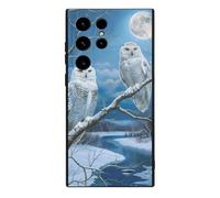 Snowy Wolf Full Moon Novelty Phone Cases Compatible With Galaxy S23/Plus/Ultra Slim TPU Protective Cover Case Printed Protector