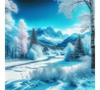 Snowy Woods Scenery Jigsaw Puzzles for Adults 300 Pieces Hard Difficult Challenging puzzles for adults 300 pcs DIY Decoration Puzzle for Wall Decor Gifts