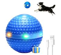SNOYWEN Interactive Dog Toys, Automatic Jumping Moving Rolling Dog Balls to Keep Them Busy, Durable Rubber Material IPX7 Waterproof Type-C Fast Charge 850mAh Large Battery