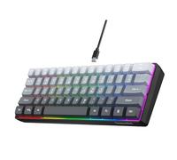 Snpurdiri 60% Wired Gaming Keyboard, 61 Keys RGB Backlit Ultra-Compact Small Gaming Keyboard, for PC/Mac Gamer, Typist, Travel, Easy to Carry on Business Trip (Grey-Black)