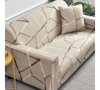 Snqzo Sofa Cover 1/2/3/4 Seater High Stretch Sofa Covers Super Soft Sofa Slipcover Printed Pattern Sofa Covers All-inclusive Sofa Slipcover Non Slip Sofa Cover Washa(Size:4 Seater(235-300cm),Color:X)