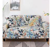 Snqzo Sofa Cover 1/2/3/4 Seater High Stretch Sofa Covers Super Soft Sofa Slipcover Printed Pattern Sofa Covers All-inclusive Sofa Slipcover Non Slip Sofa Cover Washa(Size:4 Seater(235-300cm),Color:R)