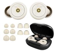 SNR 35 Sleep Ear Plugs for Blocking Snoring & Noise, 45dB Reusable Silicone Earplugs for Sleeping, Holiday Travel, Work & Study, 5-Pairs (White)