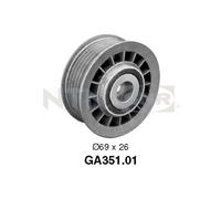 SNR GA351.01 Deflection/Guide Pulley, V-ribbed belt for MERCEDES-BENZ