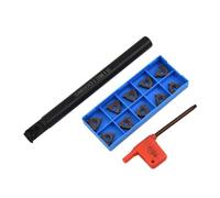 SNR0013M16 Boring Bar Holder for Lathe with 10PC MMT16IR AG60 Carbide Inserts, 13mm Shank, Right Hand Cutting, Compatible with 16IR A60 Tooling