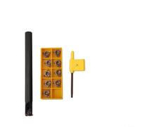 SNR0013M16 Internal Threading Boring Bar Holder for CNC Lathe, 16 mm Shank, Compatible with 16IR AG60 Carbide Inserts, Alloy Steel Construct