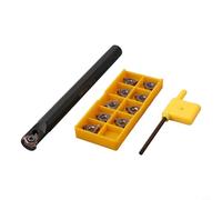 SNR0013M16 Internal Threading Boring Bar Holder for CNC Lathe Turning - 16 mm Shank, Compatible with 16IR AG60 Carbide Inserts (10 pcs),