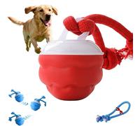 Snrtevu Chase Buddy Dog Toy, Interactive Dog Ball Toy, USB-Charged Moving Toys for Dogs, Keep Your Dog Calm, Engaged & Satisfied, Durable Chewable Squeak Dogs Ball Teething Toys (1PC-RED)