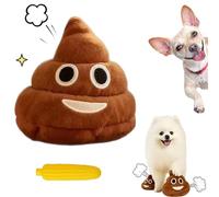 Snrtevu Funny Talking Poop Plush Toy - Makes Fart Sounds, Farting Dog Toy with 6+ Different Sounds, Funny Dog Toys, Emoticon Poop's Stress Toys for Teen & Pet - Bring Laughter Anywher (1pc)