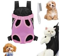 Snrtevu Furry Pawsy Carrier, Furry Pawsy Breathable Pet Travel Bag, Dog Carrier with Extendable Legs at the Front, Pet Front Chest Carriers, Pet Chest Backpack for Small Medium Dogs, Cats (B)