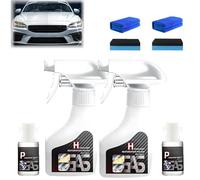 Snrtevu Headlight Restoration Kit, Sopami Headlight Restoration Spray, Headlights Rejuvenator, Easy to Operate & Quick to Repair, Up to 3x Brighter Nighttime Visibility (2PCS-B)
