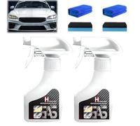 Snrtevu Headlight Restoration Kit, Sopami Headlight Restoration Spray, Headlights Rejuvenator, Easy to Operate & Quick to Repair, Up to 3x Brighter Nighttime Visibility (2PCS-A)