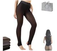 Snrtevu Magic Bare Leg Look Fleece Lined Tights, Magic Curve Tights, Fleece Lined TightThat Look Sheer, Slimming Tummy Control, Perfect for Party, Work & Cold Weather (A1(300g),S)