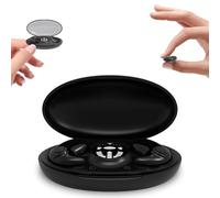 Snrtevu Mini In-Ear Sleep Earplugs, Sleeping Headphones Bluetooth 5.3, Ultra-Light & Invisible, Design for Side Sleeper, Invisible Earphones Wireless Bluetooth with Wireless Charging Case (BLACK)