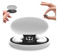 Snrtevu Mini In-Ear Sleep Earplugs, Sleeping Headphones Bluetooth 5.3, Ultra-Light & Invisible, Design for Side Sleeper, Invisible Earphones Wireless Bluetooth with Wireless Charging Case (WHITE)