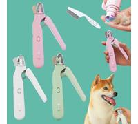 Snrtevu Nail Trimmer, 2 In1 Design Precision Trimming And Grinding, Cat Nail Clippers With Safety Guard And Led Lights, For Small Medium Large Dogs Cats (ABC)