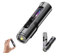 Snrtevu Taclite Mini - The Ultimate Everyday Micro Tool, Taclite Mini Torch, 9 Lighting Modes, Waterproof, for Outdoor Adventures or Power Outage Situations (Black)