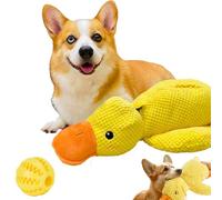 Snrtevu Thecalmpet Calming Durable Duck, Calming Duck Dog Toy Chewable, Squeaky Interactive, Calm Hyper Energetic Pets, Designed With Dog-Friendly Colors (1PC,Medium)