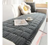 Snrtevu Washable Pet Sofa Cover, Sofa Cover Shields from Fur, Claws & Spills, Dog Blanket for Sofaprotector, Non-slip Backing, Ultra-Soft Quilted Fabric (DARK GREY,70×120 cm)