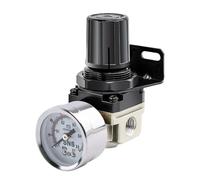 SNS Air Compressor Pressure Regulator With Bracket and Gauge Female Thread 1/4 NPT Adjustable AR2000-N02 (0-40 PSI)