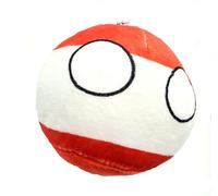 SNS Components Countryballs Austria Austrian 10cm Country Ball Cute Europe EU Flag Cuddly Meme Ball Toy Figure Gift with Chain