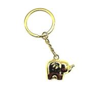 SNS Components Golden Elephant Heavy Metal Asia India African Keyring Keychain Novelty Gift