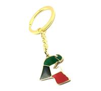 SNS Components Kuwait Kuwati Middle East Gold Key Ring Chain Country Flag Metal Enamel Keyring