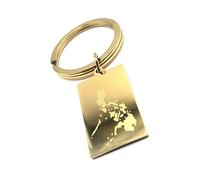 SNS Components Philippines Philippine Aouth East Asia Asian Gold Key Ring Chain Country Flag Metal Enamel Keyring