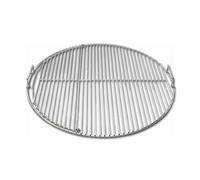 SnS Grill EasySpin Charcoal Cooking Grate, 304 Stainless Steel, Large Hinged Opening, Perfect for 2-Zone Cooking, Compatible with Weber & Other Grills - Fits 22” Kettles