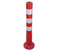 SNS SAFETY LTD Plastic Traffic Post with Reflective Collars, made of Flexible Polyurethane, Red (Pack of 1, 75 cm)