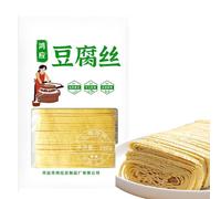 SntCrave Dried Tofu Skin Shreds 200g, Vegan High Protein Beancurd Strips | Handmade, Traditional Baked, Ready to Cook, Ideal for Stir-Fry, Soup, Hot Pot and Salad, Chinese Vegetarian Food